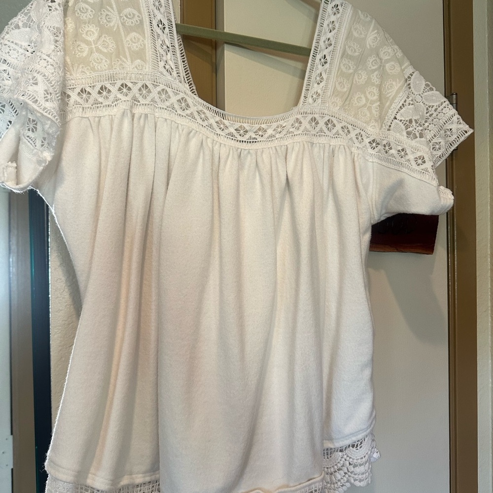 Jaded Gypsy White Lace top